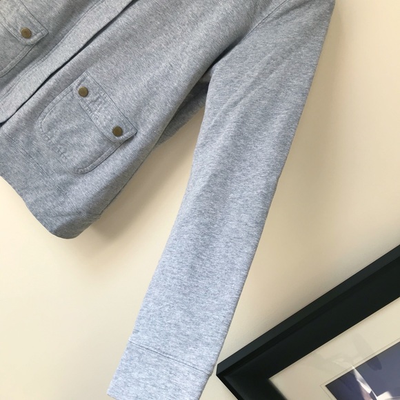 Cotton stretch zip up lightweight sweatshirt - Picture 11 of 14